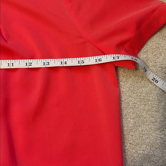 J.Crew size XXS coral blouse open back with snap closure - Picture 6 of 6